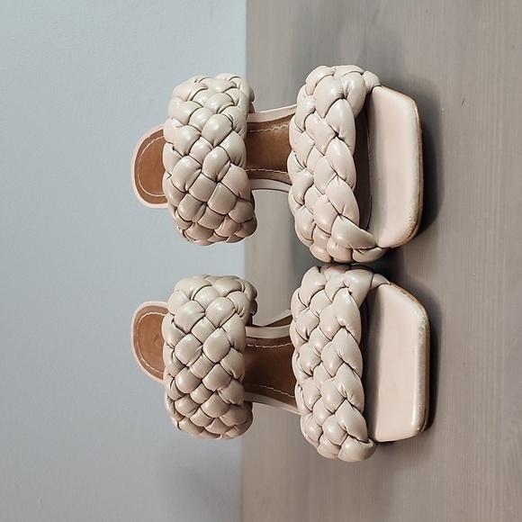 L'INTERVALLE Cream Braided Sandals - Picture 3 of 14